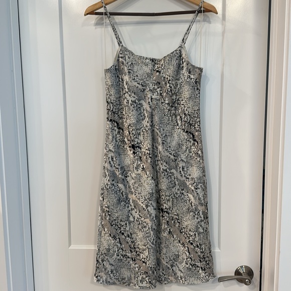 Calvin Klein Snake Skin Slip Dress - Picture 2 of 6